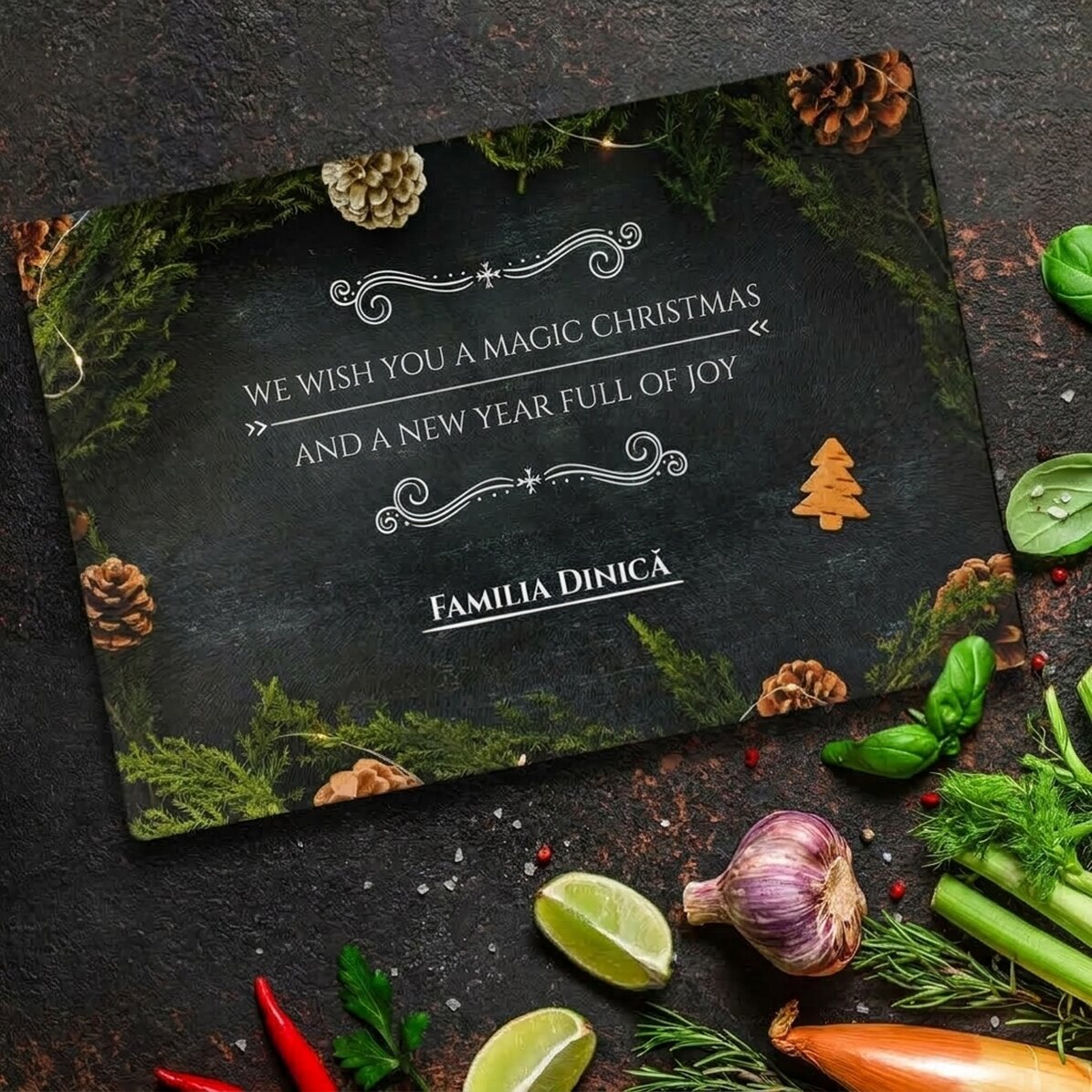 Glasbreker met gepersonaliseerde tekst - De magie van Kerstmis
