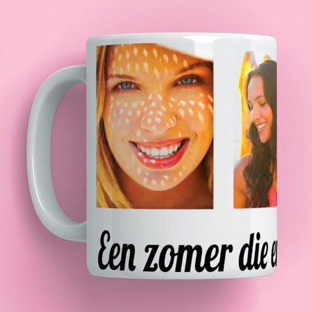 Gepersonaliseerde mok met 4 foto
