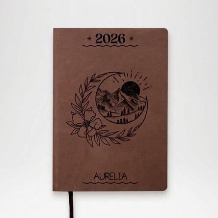 Agenda en cuir personnalisé avec inscription - Dream