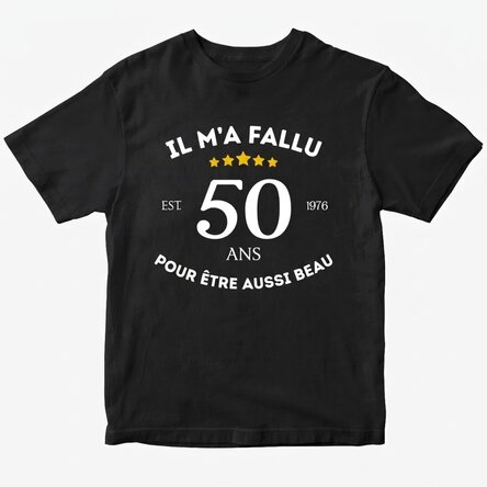 T-shirt en coton personnalisé avec inscription - « J'ai fière allure à mon âge »