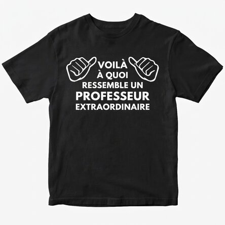 T-shirt en coton personnalisé avec un texte - Voici à quoi il ressemble...