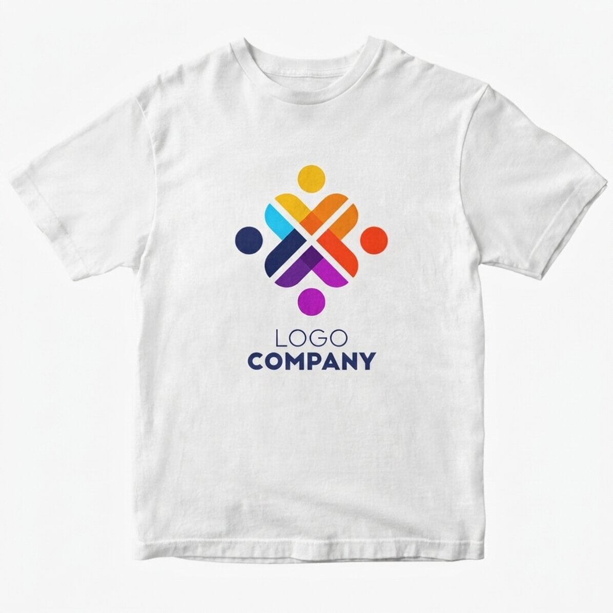T-shirt en coton personnalisé avec un logo
