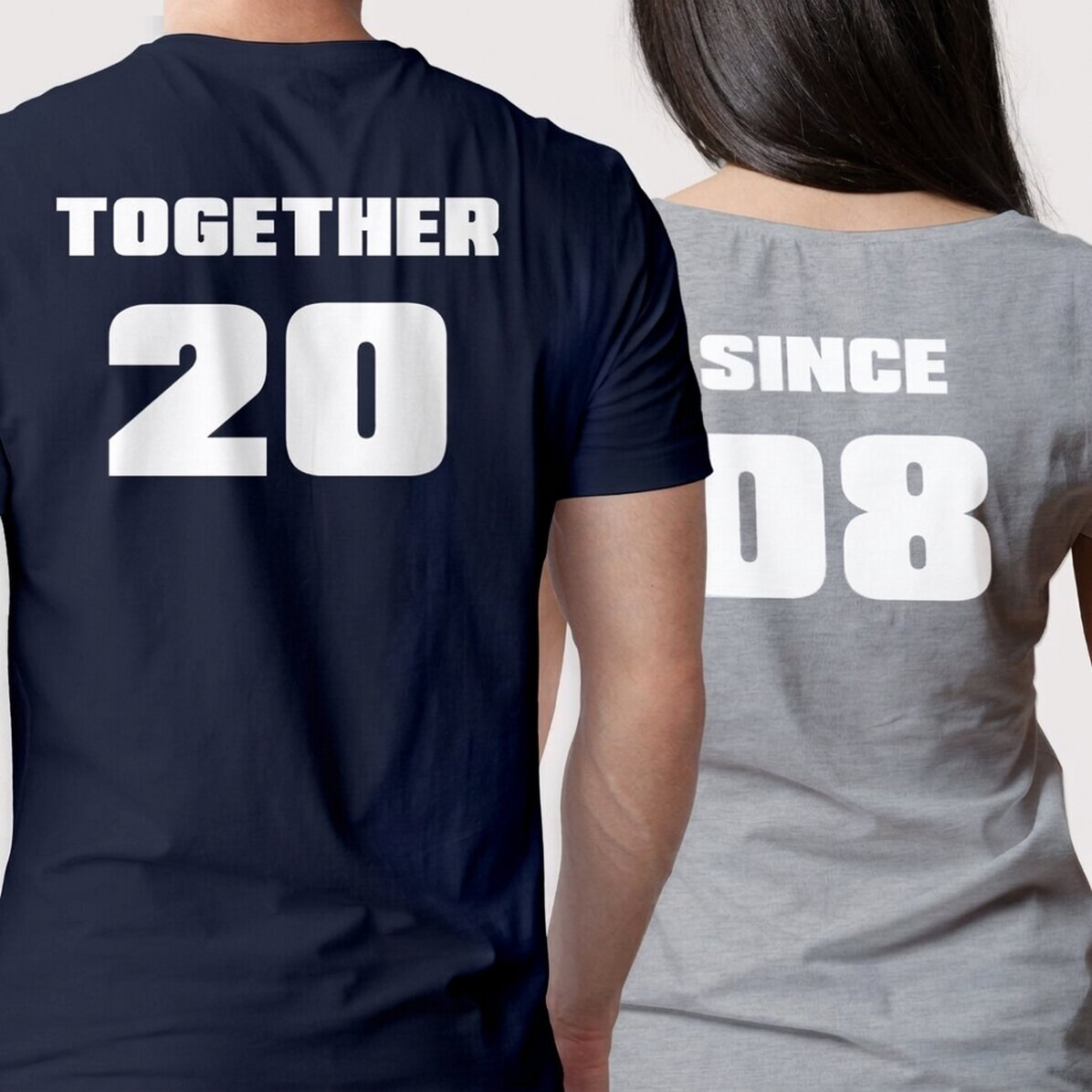 Katoenen T-shirt met tekst en nummer op de rug