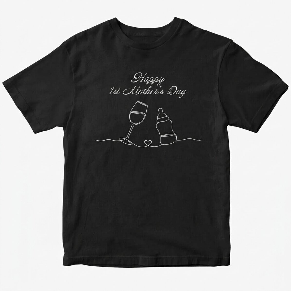 T-shirt en coton personnalisé avec un message pour les futures mamans