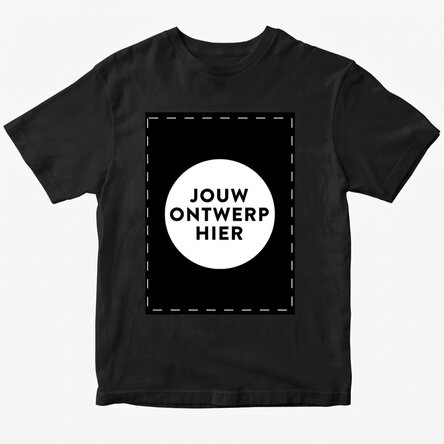Katoenen T-shirt, gepersonaliseerd met jouw portretafbeelding