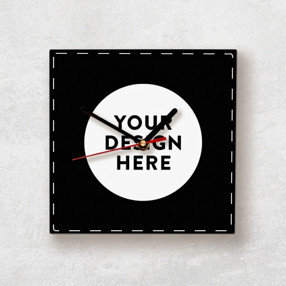 Gepersonaliseerd vierkant horloge met jouw eigen ontwerp