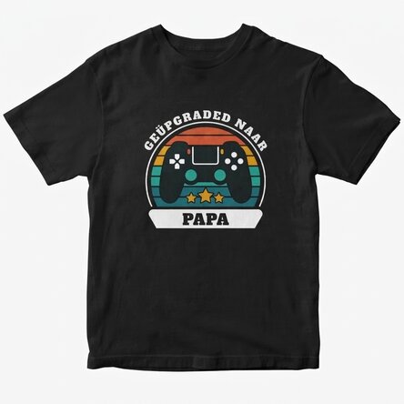 Katoenen T-shirt met gepersonaliseerde tekst - Gamer