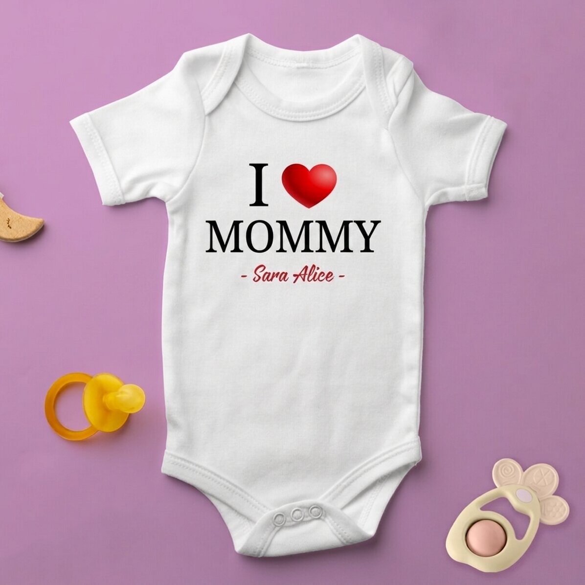 Gepersonaliseerd kinderpakje met tekst - i love
