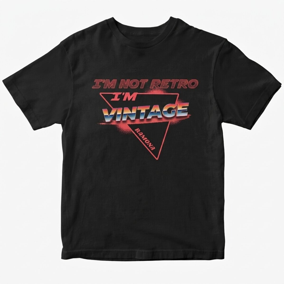 Katoenen T-shirt met gepersonaliseerde tekst - I