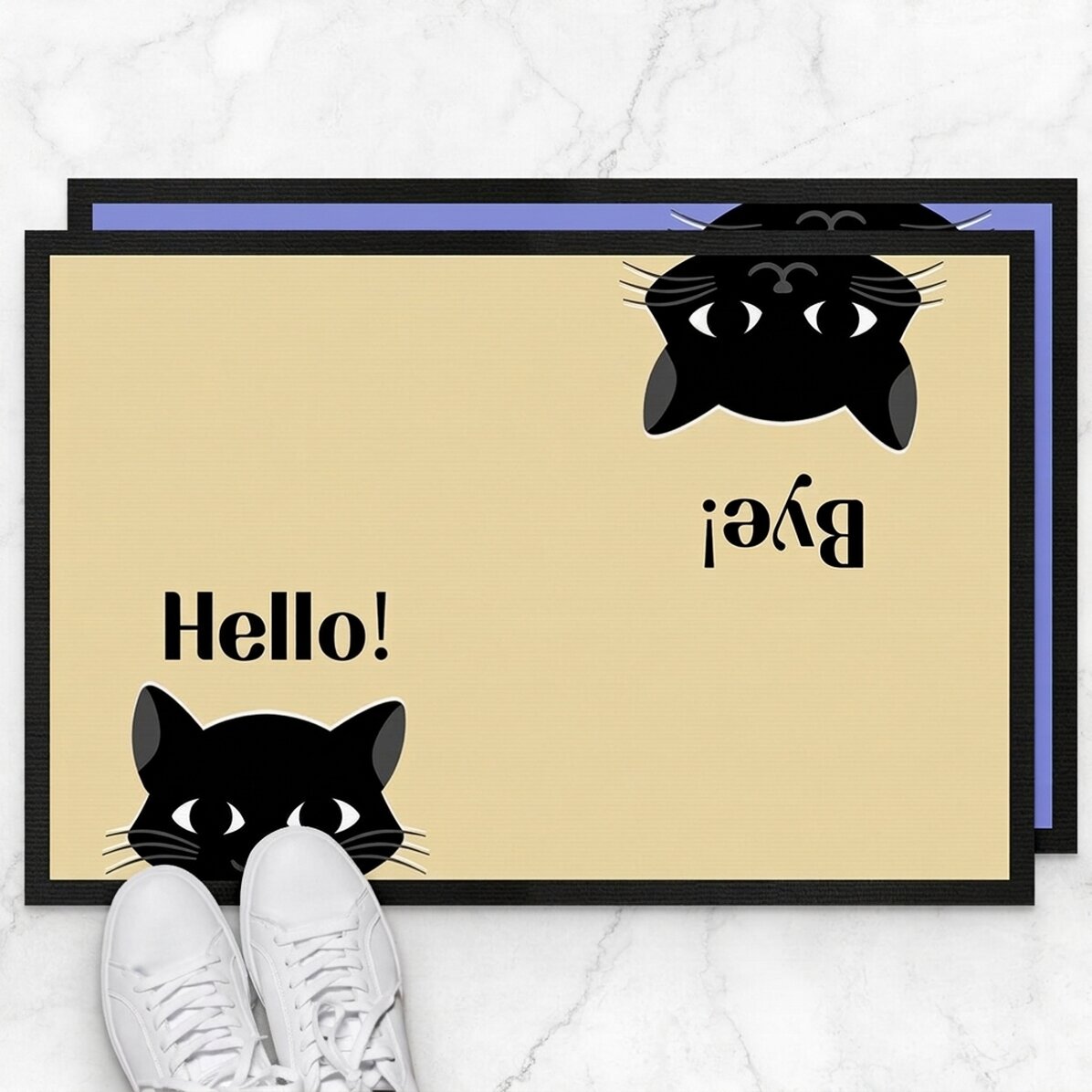 Paillasson personnalisé avec inscription - Chats