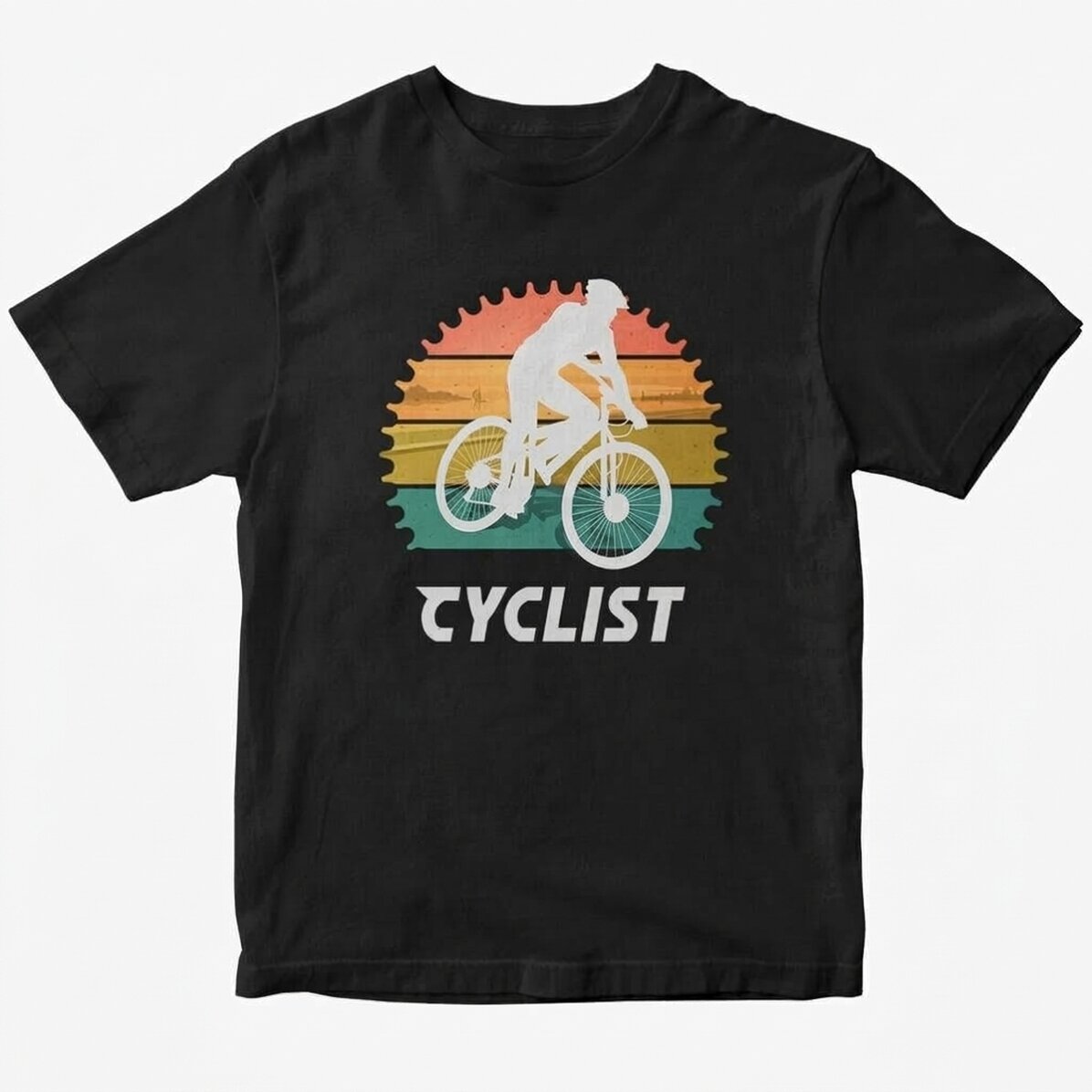 T-shirt en coton personnalisé avec un texte - Cycliste