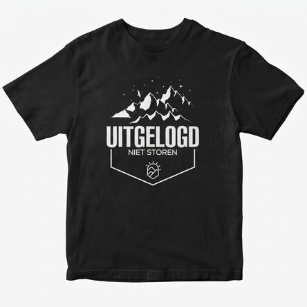 Katoenen T-shirt met eigen tekst - Offline