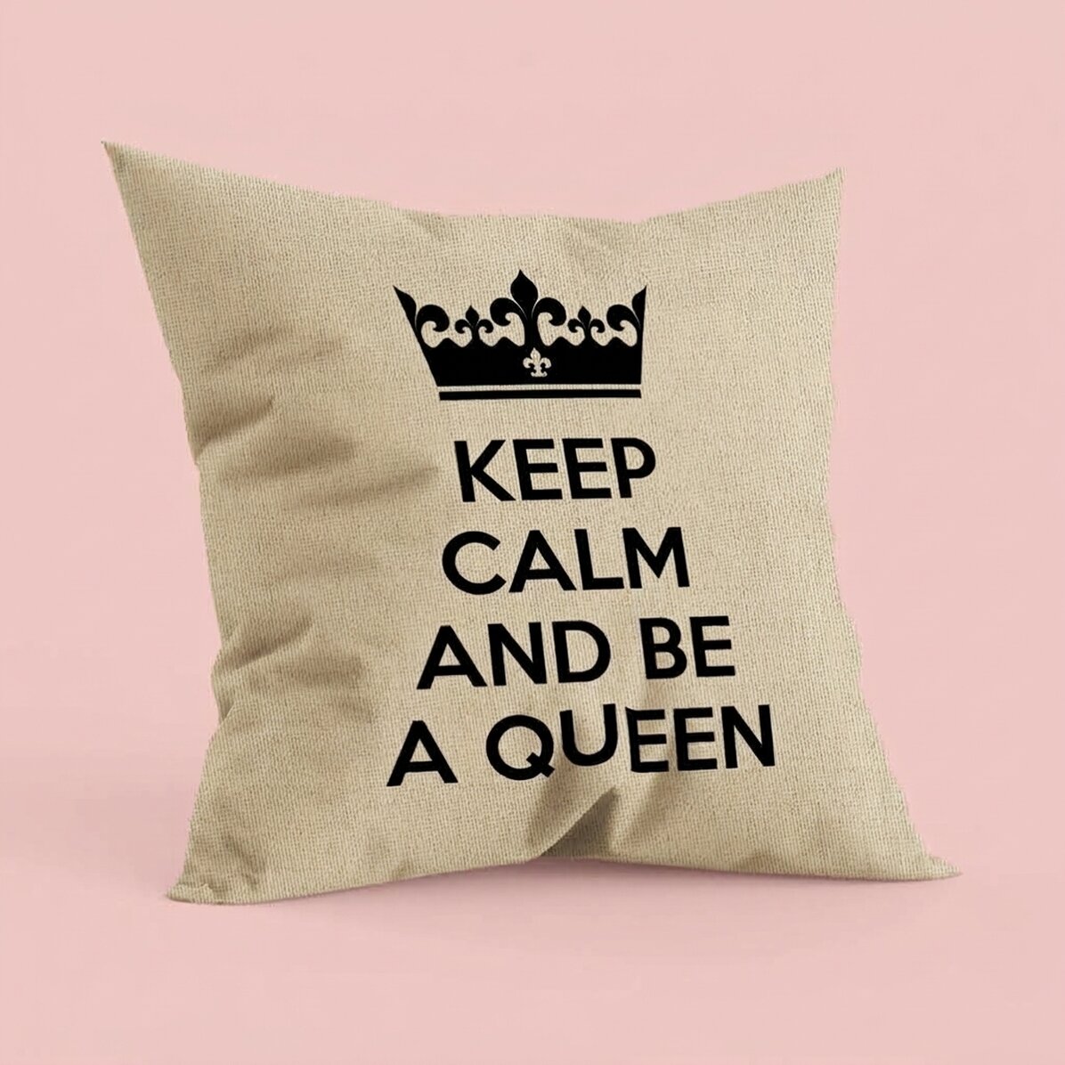 Gepersonaliseerd kussen met tekst - Keep Calm - In