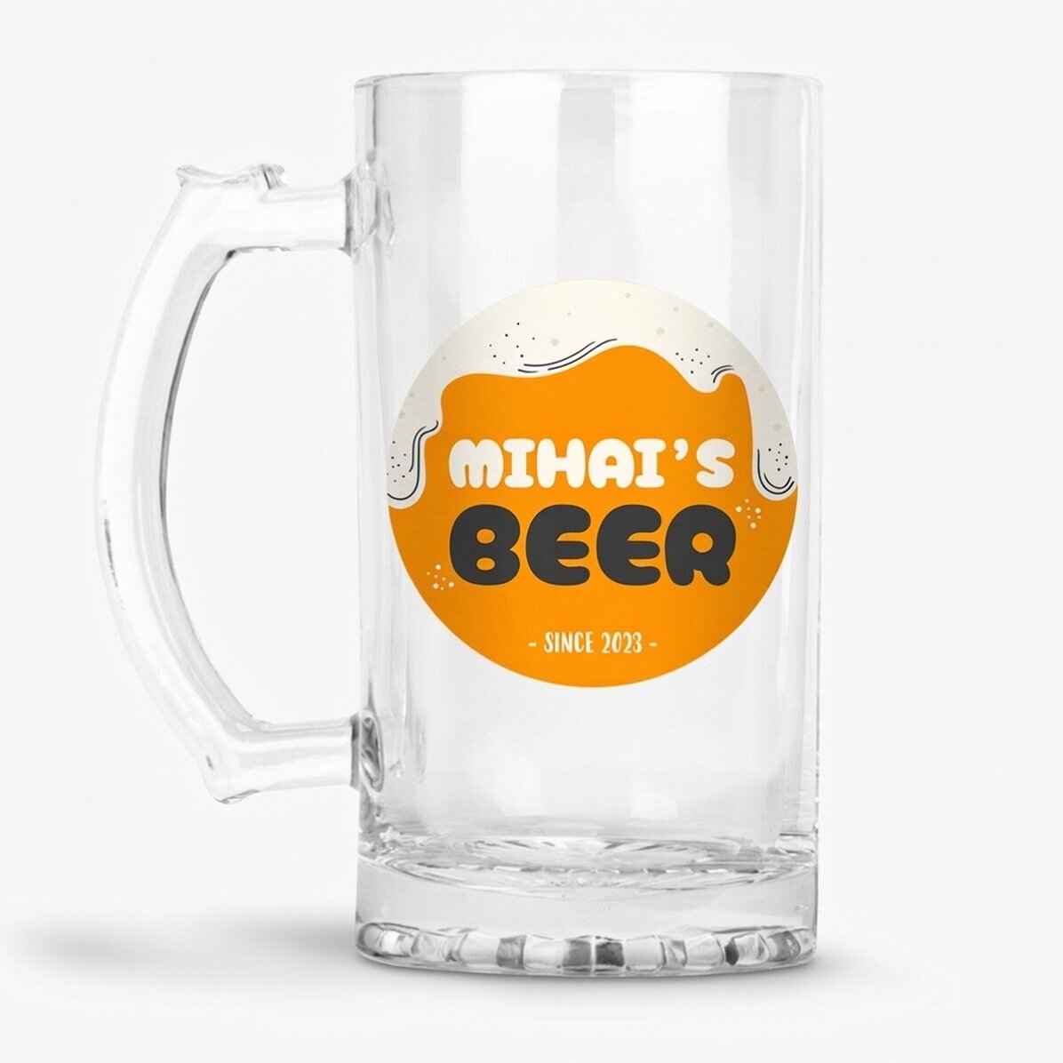Gepersonaliseerde bierpul met tekst - BEER
