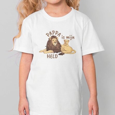 Katoenen T-shirt voor kinderen, gepersonaliseerd met de tekst: 