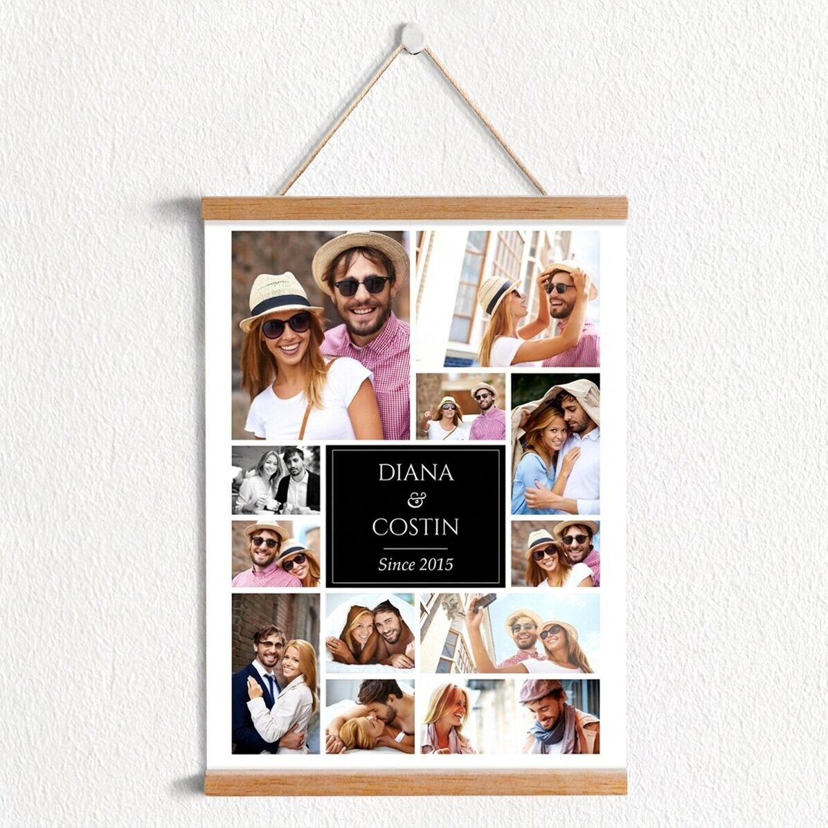 Affiche personnalisée avec 12 photos