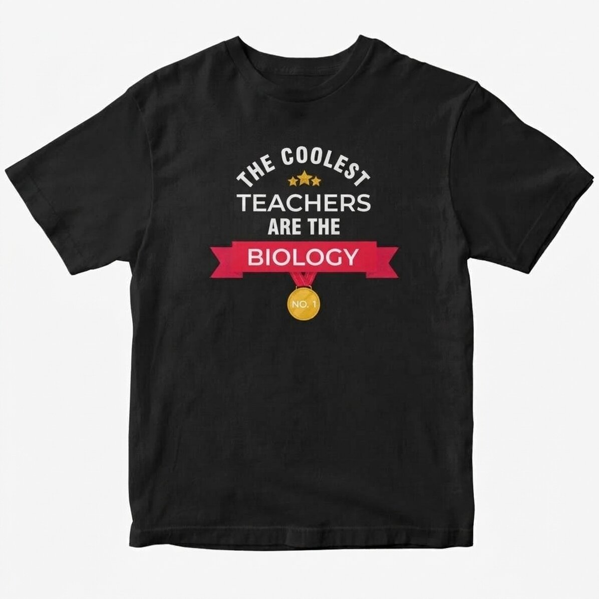 Katoenen T-shirt met gepersonaliseerde tekst - Coole leraren