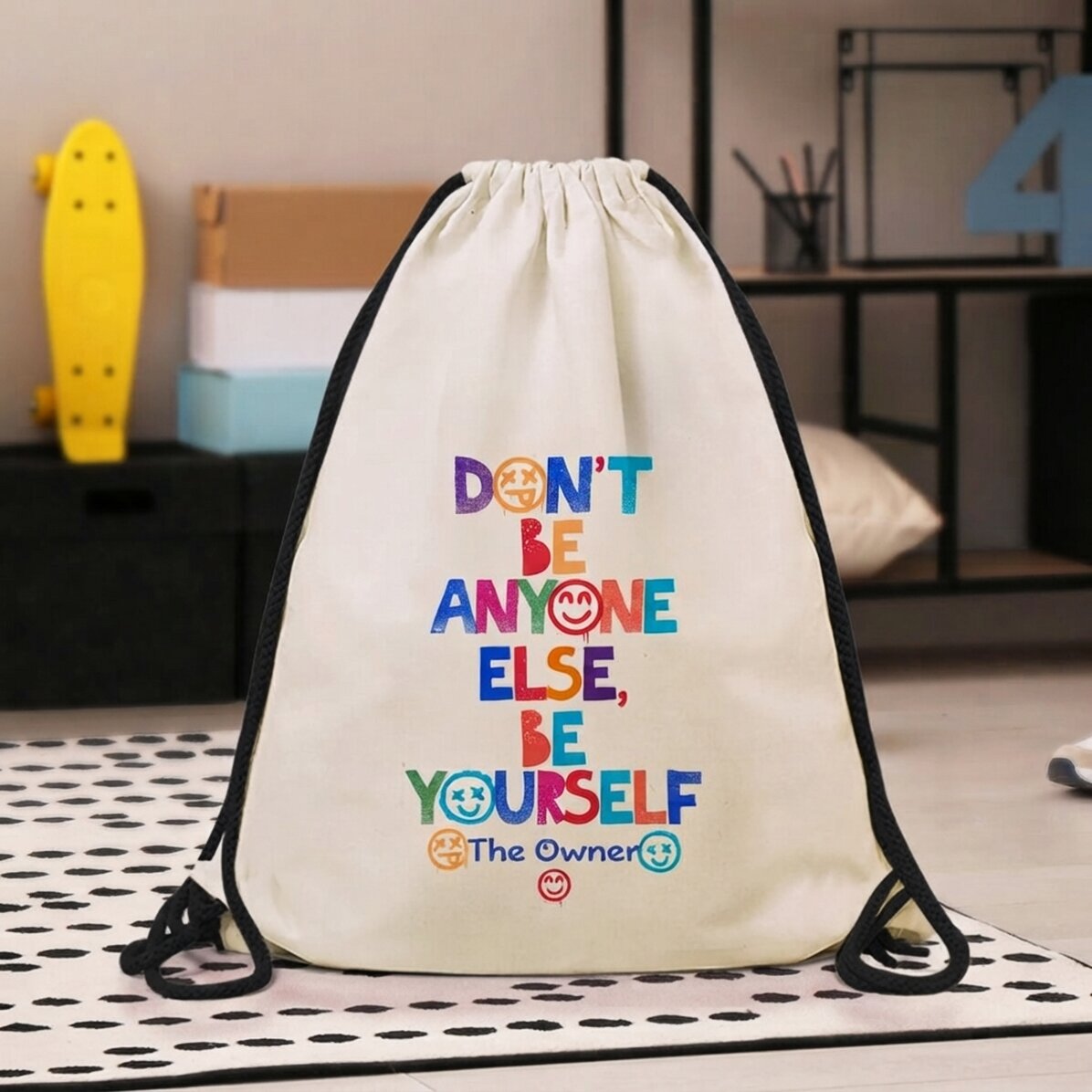 Rugzak met naam erop - Be yourself