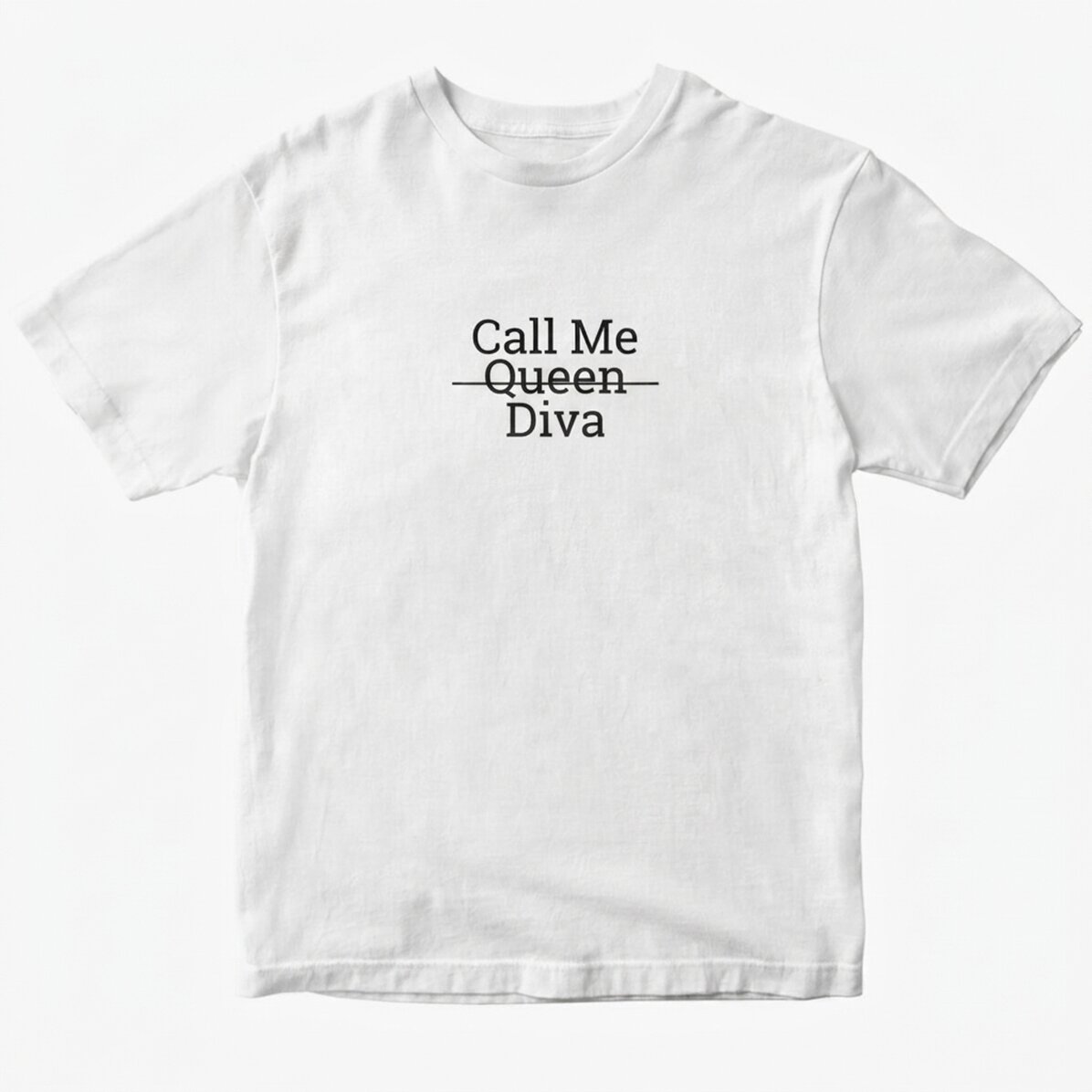 T-shirt en coton personnalisé avec le texte « Call me »