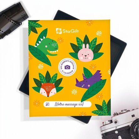 La boîte à souvenirs - 32 photos avec message - modèle premium Kids