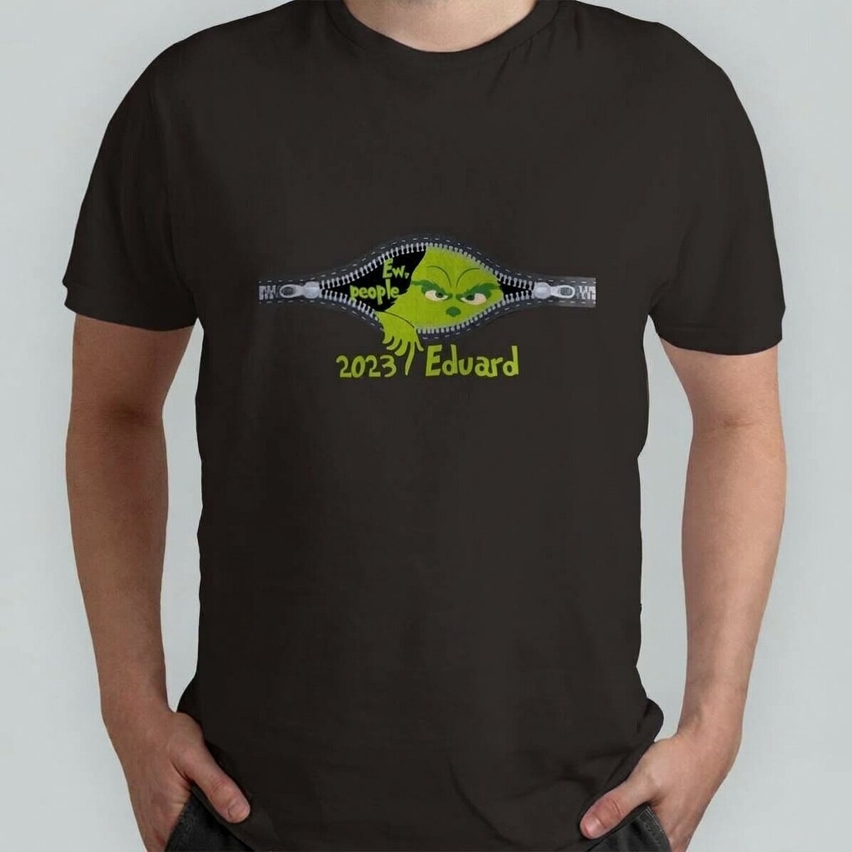 Katoenen T-shirt met eigen tekst - Ew, people