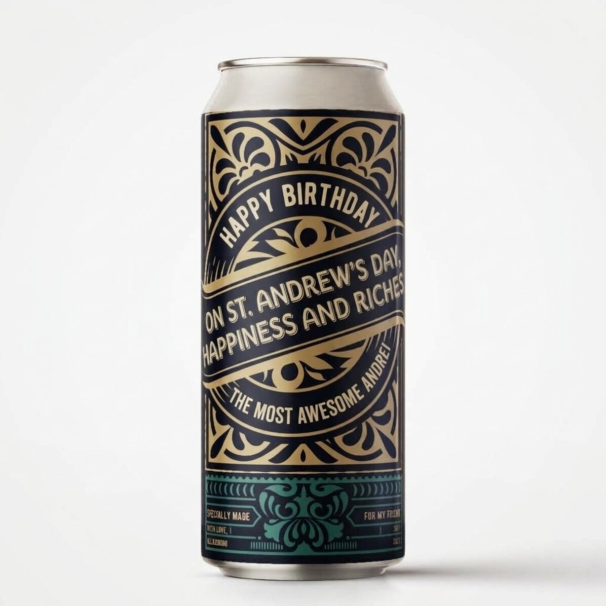 Bière en canette personnalisée avec un texte - For The Best