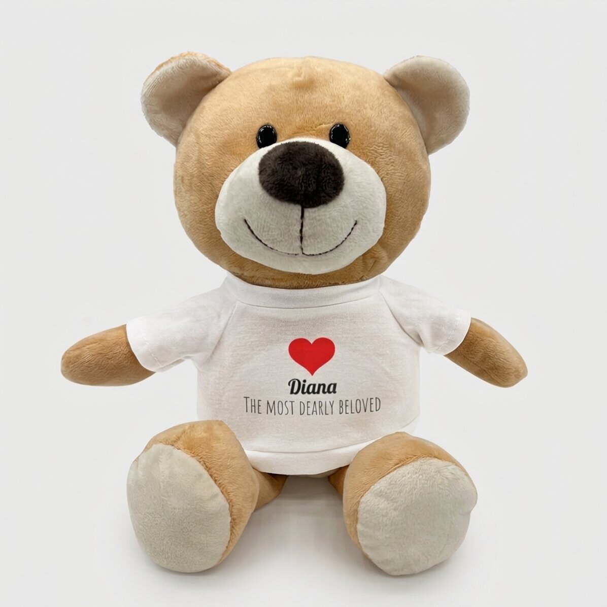 Plus : ours en peluche personnalisé avec inscription - Cœur