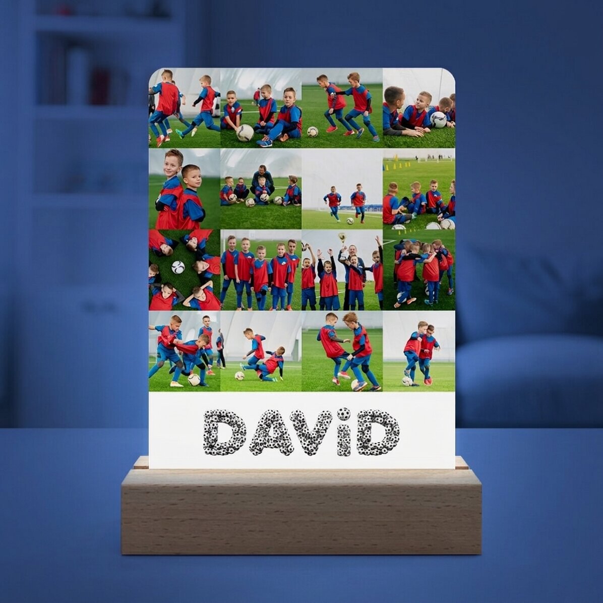 Gepersonaliseerde LED-nachtlampje met 16 foto
