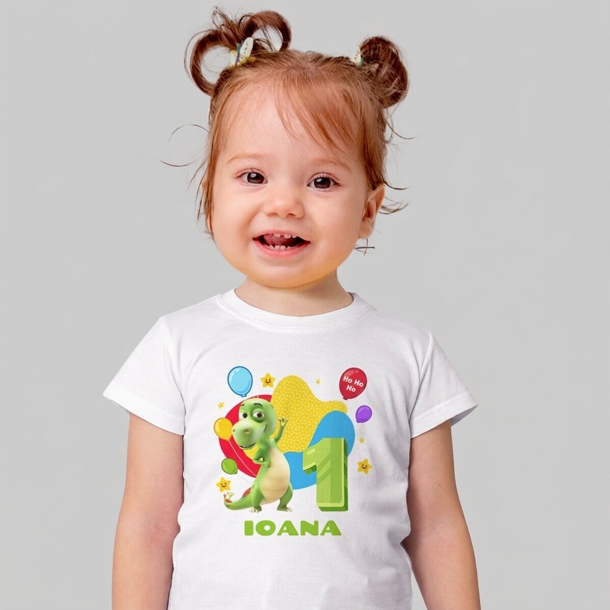 T-shirt en coton pour enfants personnalisé avec un prénom - Anniversaire avec Zigaloo