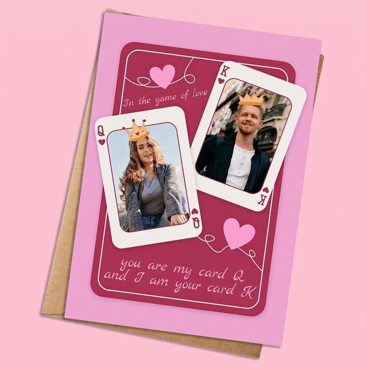 Gepersonaliseerde kaart met foto