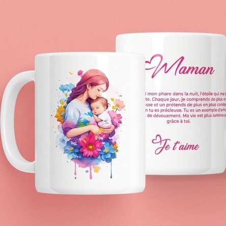 Tasse personnalisée avec inscription - Lovely mother