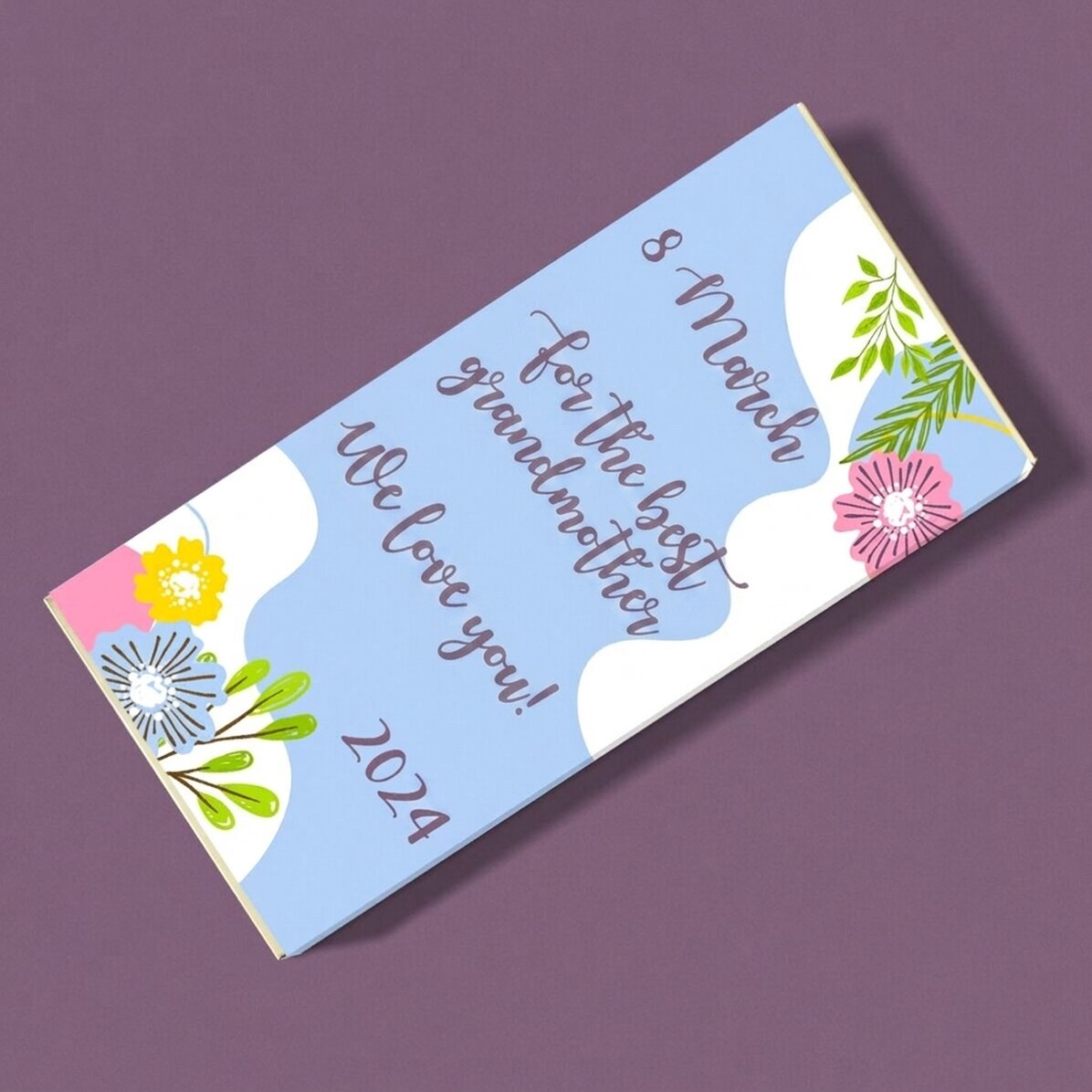 Chocolade met gepersonaliseerde tekst - Happiness