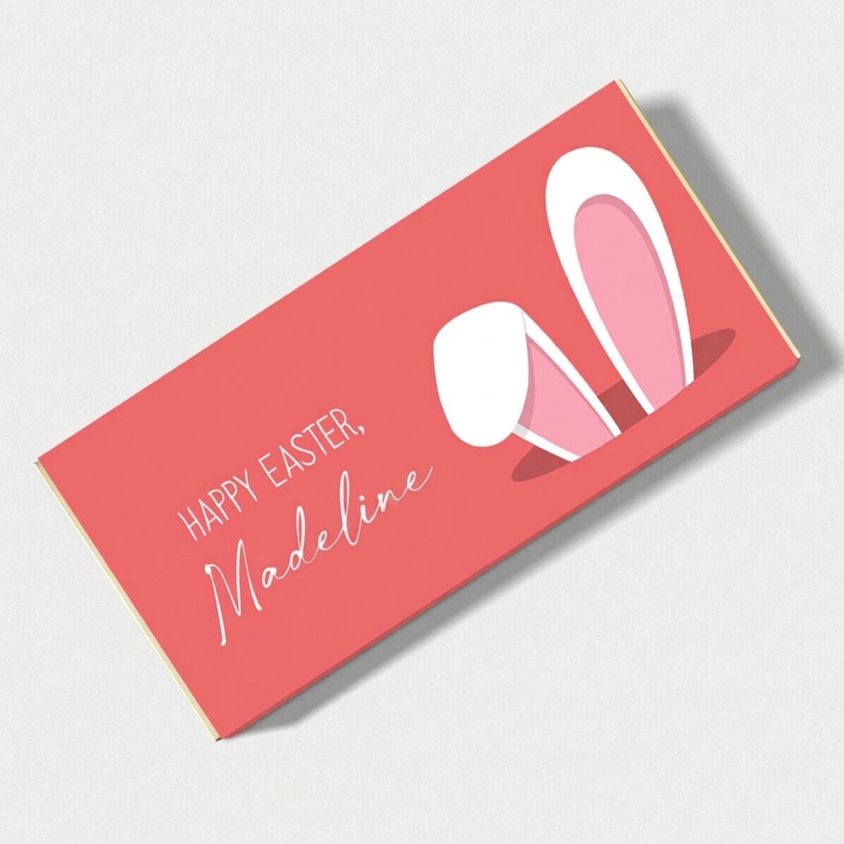 Chocolade met gepersonaliseerde tekst - Bunny