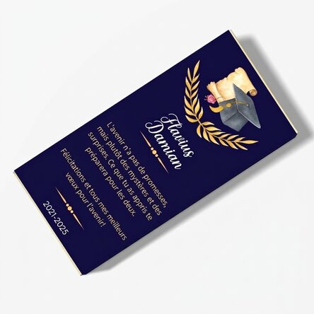 Chocolat personnalisé avec un message - Cartes de vœux