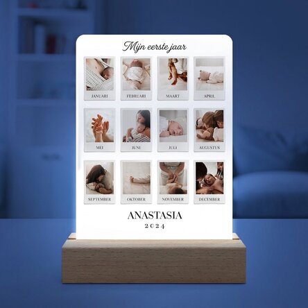 Gepersonaliseerde LED-nachtlampje met 12 foto