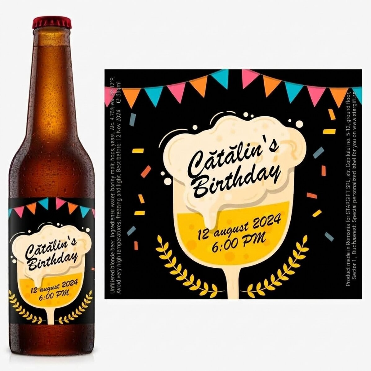 Bier met persoonlijke boodschap - Uitnodiging