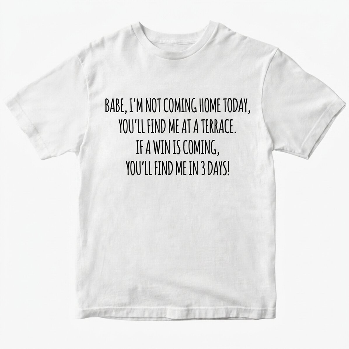 Katoenen T-shirt met gepersonaliseerde tekst - Evadare EURO