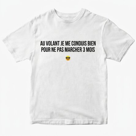 T-shirt en coton personnalisé avec un message