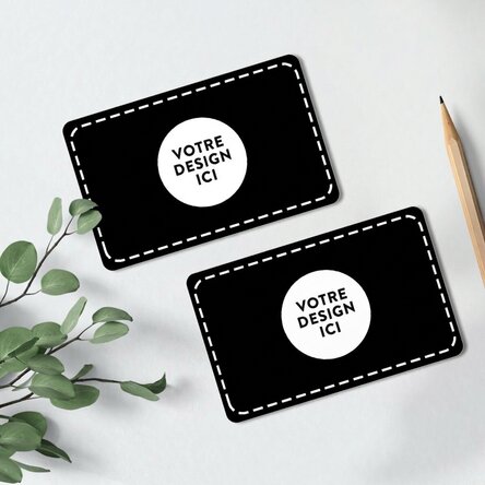 Carte en aluminium personnalisée recto-verso avec votre visuel en mode paysage