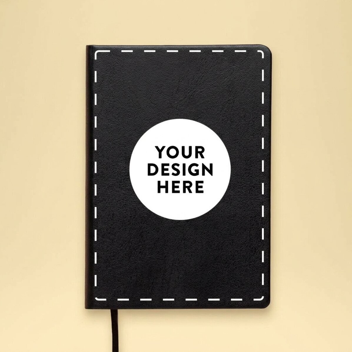 Gepersonaliseerde gekleurde leren agenda met jouw ontwerp