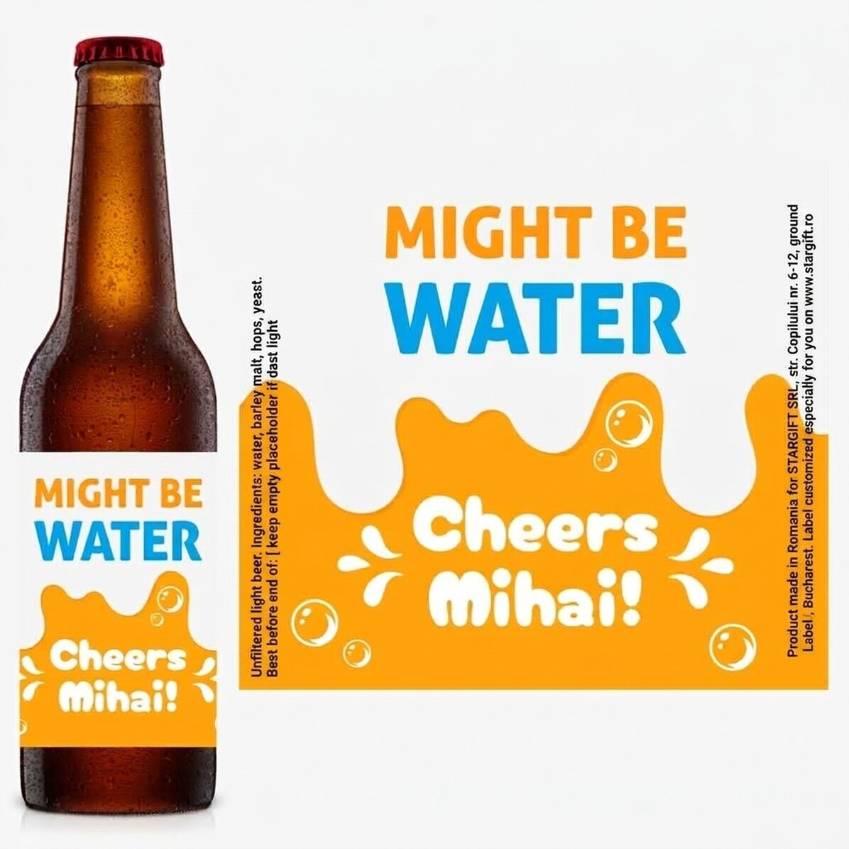 Bier met een persoonlijke boodschap - Proost!