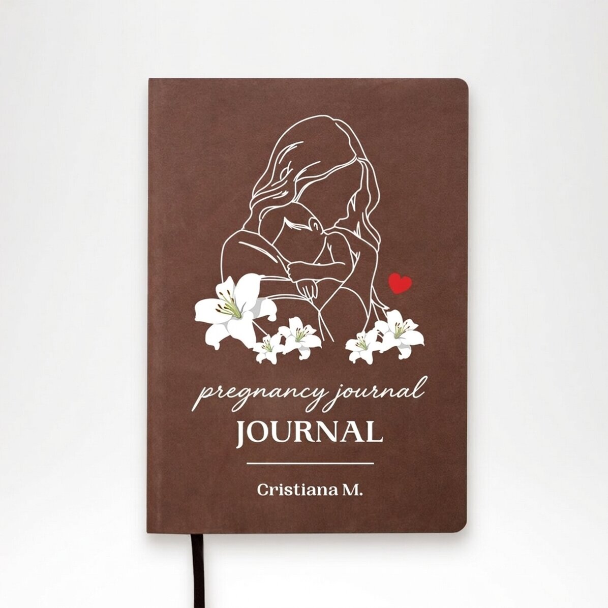 Agenda personnalisé avec texte - Journal de grossesse