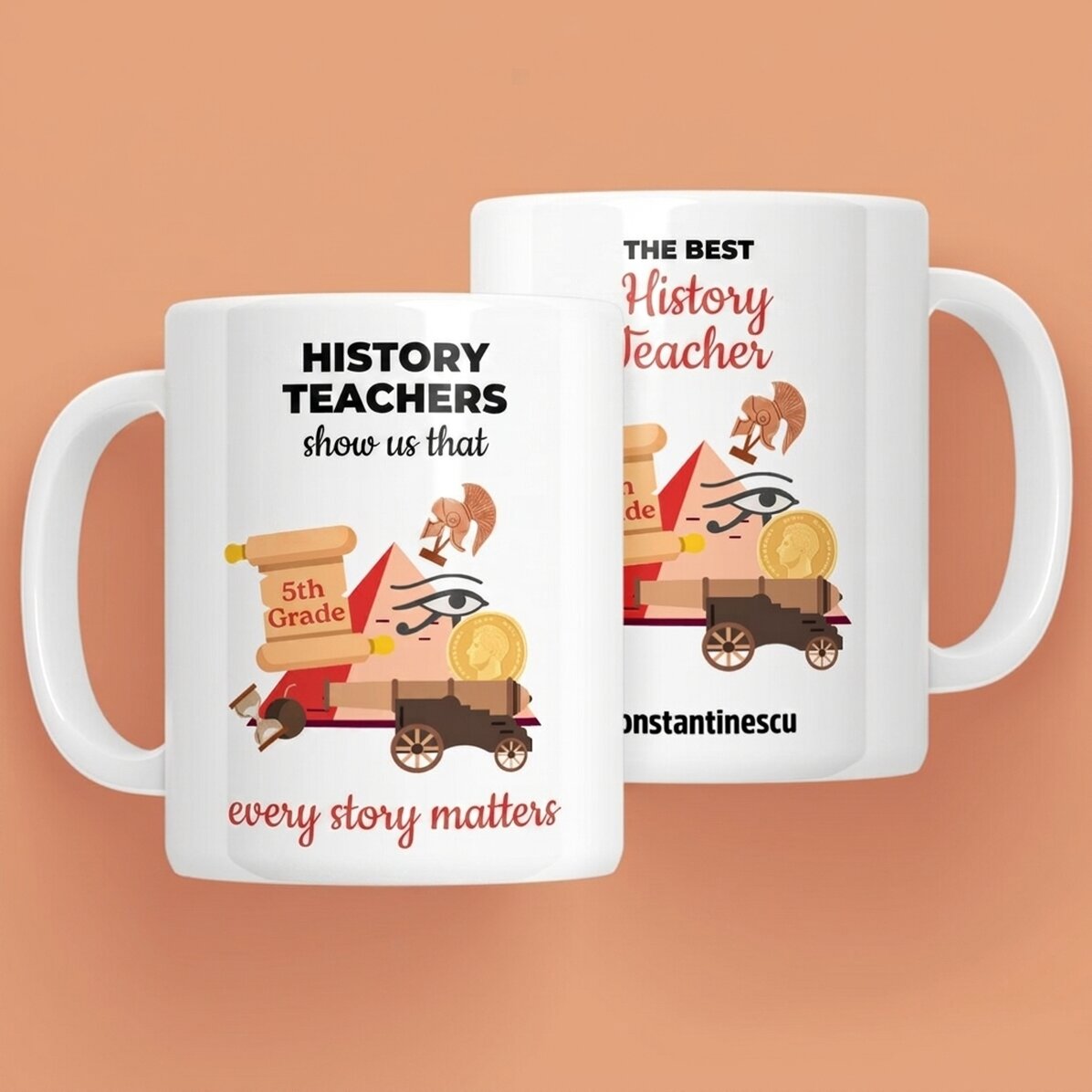 Tasse personnalisée avec message - Professeur d