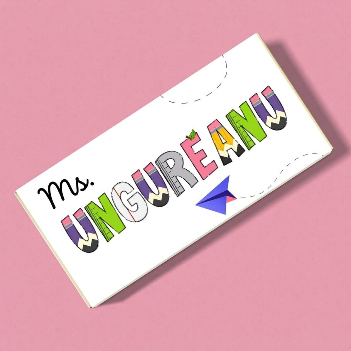 Chocolat personnalisé avec un message - Merci !