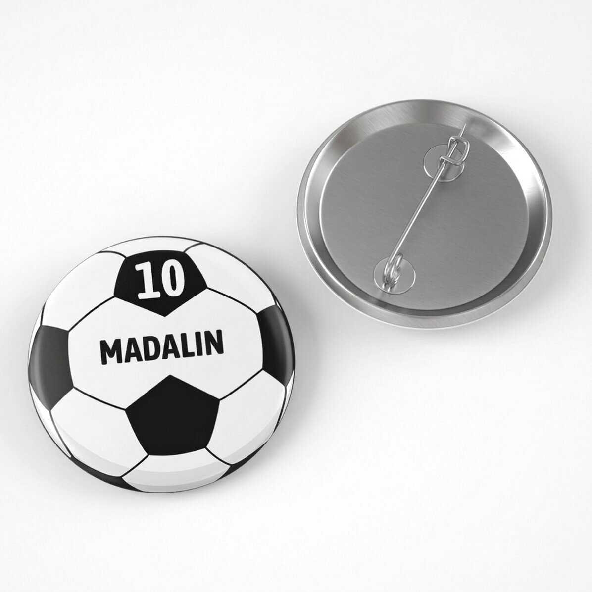 Gepersonaliseerde button met naam - Bal