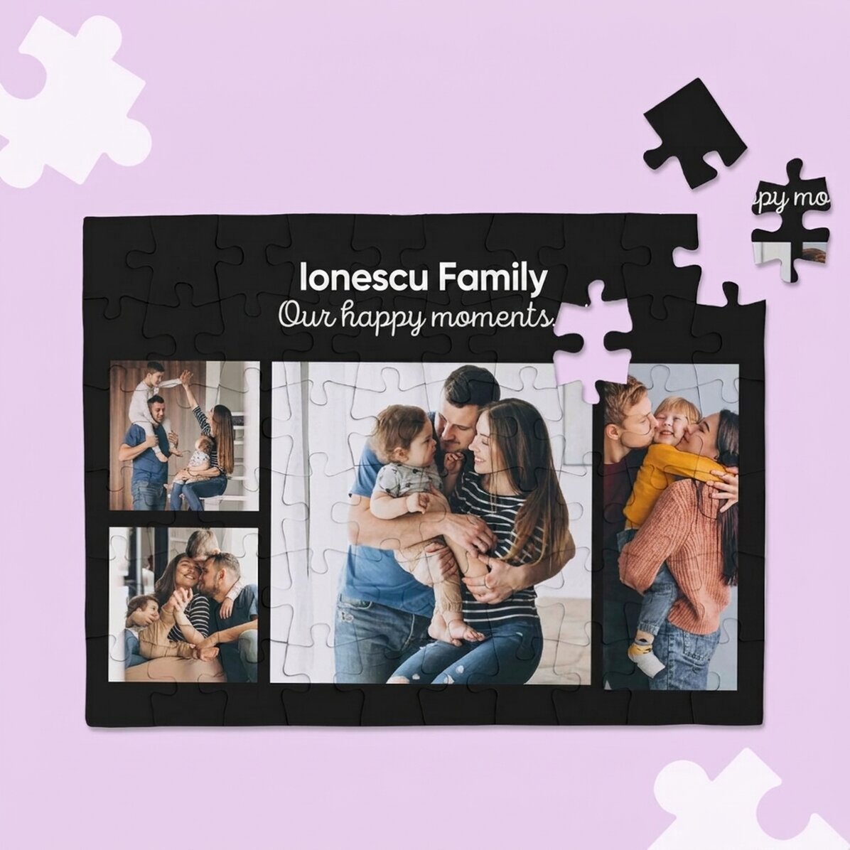 Gepersonaliseerde puzzel met 4 foto
