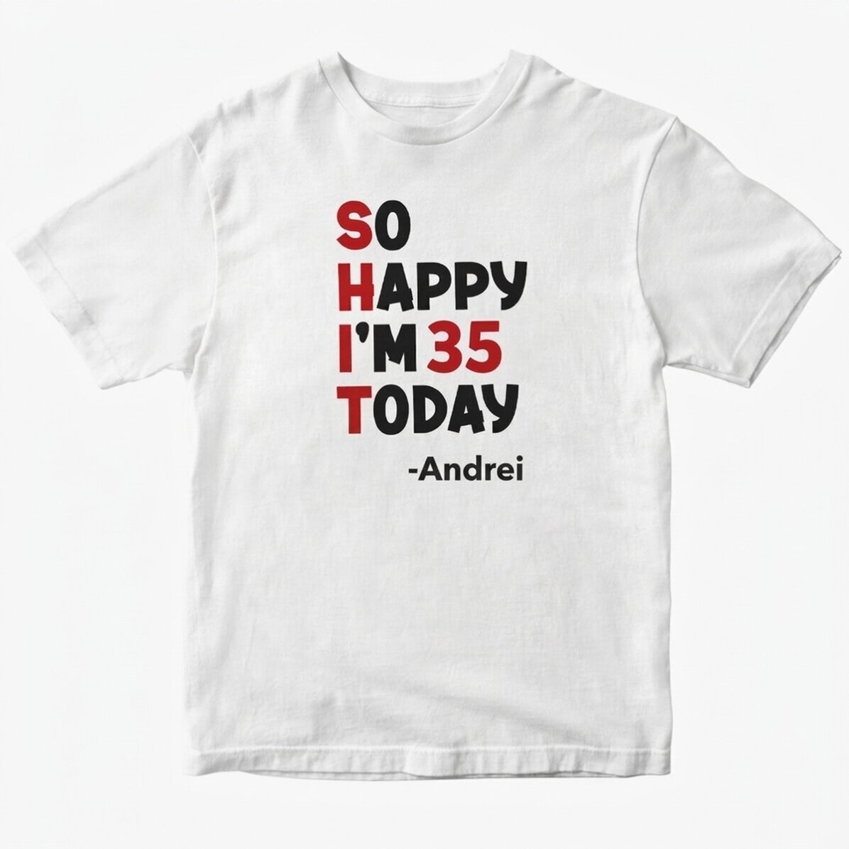 T-shirt en coton personnalisé avec l