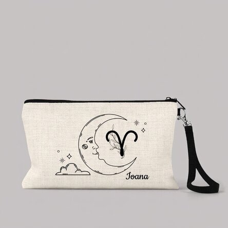 Trousse de maquillage personnalisée avec inscription - Signe du zodiaque