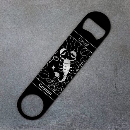 Ouvre-bouteille personnalisé avec inscription - Signe du Scorpion