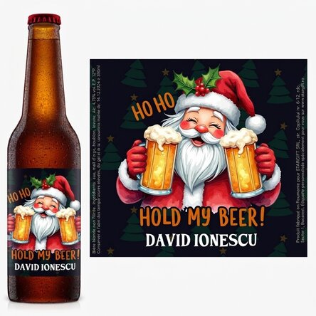 Bière personnalisée avec un nom - Hold my beer